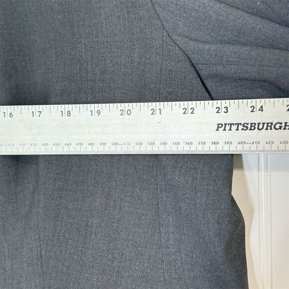 NWT Calvin Klein Plus Size Blazer 20 Gray One Button Suit Jacket Workwear Career - Picture 4 of 9